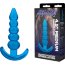 Голубая анальная елочка Medium Beaded Plug - 11,4 см. - Голубая анальная елочка Medium Beaded Plug - 11,4 см.