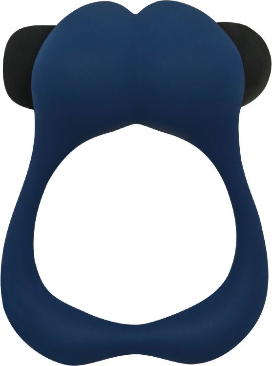 Синее эрекционное виброкольцо Nutty