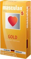 Презервативы Masculan Ultra 5 Gold с ароматом ванили - 10 шт.