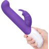 Фиолетовый вибромассажер для G-точки Come hither G-Spot Rabbit - 24,5 см.