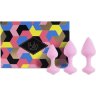 Набор из 3 нежно-розовых анальных пробок Bibi Butt Plug Set