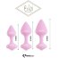 Набор из 3 нежно-розовых анальных пробок Bibi Butt Plug Set  Цена 7 102 руб. - Набор из 3 нежно-розовых анальных пробок Bibi Butt Plug Set