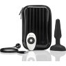 Чёрная анальная вибропробка с 3 источниками вибрации TRIO REMOTE CONTROL PLUG BLACK - 13,5 см.