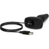 Чёрная анальная вибропробка с 3 источниками вибрации TRIO REMOTE CONTROL PLUG BLACK - 13,5 см.