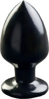 Черная большая анальная пробка MAGNUM 10 - 14,5 см.