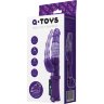 Фиолетовый анально-вагинальный вибратор на присоске A-toys