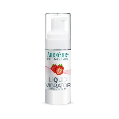 Жидкий вибратор со вкусом клубники Amoreane Strawberry - 30 мл.  Цена 2 889 руб. Погрузитесь в мир страсти с Amoréane Med – вибрирующим лубрикантом на водной основе, созданным из натуральных экстрактов растений Амазонии. Его уникальная формула с экстрактом цветка джамбу и соком алоэ вера пробуждает лёгкое вибрирующее ощущение, усиливающее чувственность и делающее близость ещё ярче. Соблазнительный вкус и аромат спелой клубники превращают каждый момент в сладкое приключение, наполняя его игривостью и нежностью. Лубрикант легко наносится, не липнет и полностью смывается водой, обеспечивая максимальный комфорт. Amoréane Med не содержит парабенов, масел и нефтепродуктов, подходит для веганов, не тестируется на животных и безопасен в сочетании с интимными игрушками и презервативами. Aqua, Glycerin, Propylene Glycol, Xanthan Gum, Spilantes Acmella Flower/leaf/stem Extract, Sodium Saccharin, Polysorbate 20, Sodium Benzoate, Potassium Sorbate, Citric Acid, Parfum, Disodium Edta, Benzyl Alcohol, Citronellol. Страна: Испания. Объем: 30 мл.