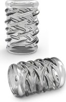 Прозрачная насадка с объёмными чёрточками STAY HARD COCK SLEEVE 06 CLEAR