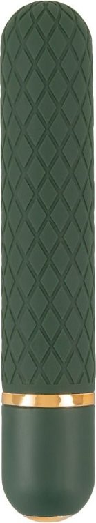 Зеленый мини-вибратор Luxurious Bullet Vibrator - 12,6 см.