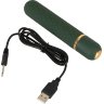 Зеленый мини-вибратор Luxurious Bullet Vibrator - 12,6 см.