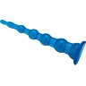 Голубая анальная елочка на присоскеAnal Beads With Suction Base - 21,6 см.