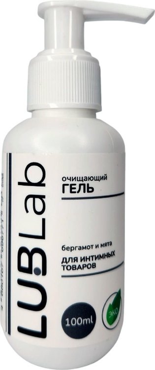 Очищающий эко-гель для секс-игрушек с ароматом бергамота и мяты - 100 мл.
