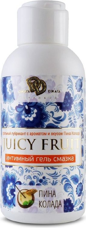 Интимный гель на водной основе JUICY FRUIT с ароматом пина колада - 100 мл.