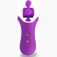 Фиолетовый оросимулятор Clitella со сменными насадками для вращения  Цена 9 695 руб. - Фиолетовый оросимулятор Clitella со сменными насадками для вращения