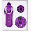 Фиолетовый оросимулятор Clitella со сменными насадками для вращения  Цена 9 492 руб. - Фиолетовый оросимулятор Clitella со сменными насадками для вращения