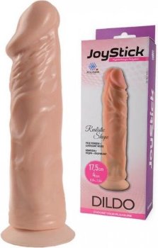 Телесный фаллоимитатор на присоске JoyStick - 17,5 см.