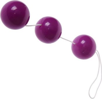 Фиолетовые вагинальные шарики на веревочке