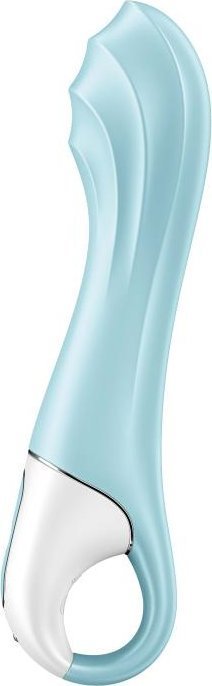 Голубой вибромассажер Air Pump Vibrator 5+ - 21 см.