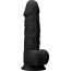 Черный фаллоимитатор Realistic Cock With Scrotum - 21,5 см.  Цена 8 633 руб. - Черный фаллоимитатор Realistic Cock With Scrotum - 21,5 см.