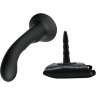 Страпон с изогнутой головкой Ultra Harness Curvy Dildo - 15,8 см.