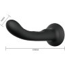 Страпон с изогнутой головкой Ultra Harness Curvy Dildo - 15,8 см.