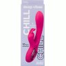Малиновый вибратор-кролик Chill - 21 см.