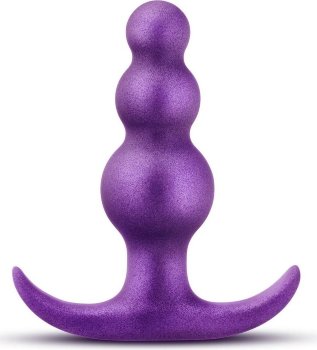 Фиолетовая анальная пробка The Supernova Plug - 7,6 см.
