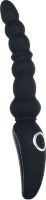 Черная анальная виброелочка Magic Stick - 22,6 см.