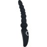 Черная анальная виброелочка Magic Stick - 22,6 см.