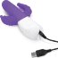 Фиолетовый вибратор-кролик с анальным стимулятором - 26 см.  Цена 15 179 руб. - Фиолетовый вибратор-кролик с анальным стимулятором - 26 см.
