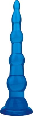 Голубая анальная елочка на присоске Anal Beads With Suction Base - 17,1 см. Длина: 17.1 см. Диаметр: 2.9 см. Наслаждайтесь приятной стимуляцией изнутри с помощью этих забавных и необычных анальных бусин с присоской! Плаг идеально подходит для любителей анальных игр, его гладкий конический кончик и расширяющееся основание облегчают введение и обеспечивают безопасную анальную игру. Бесшовный материал безопасен для тела, а наличие присоски позволяет с легкостью наслаждаться стимуляцией без помощи рук. Рабочая длина - 14,6 см. Страна: Китай. Материал: термопластичная резина (TPR).