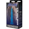 Голубая анальная елочка на присоске Anal Beads With Suction Base - 17,1 см.
