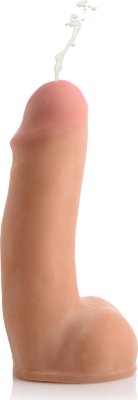 Реалистичный фаллоимитатор с имитацией эякуляции Loadz Squirting Dildo - 18,5 см. Длина: 18.5 см. Диаметр: 5 см. Наслаждайтесь этим реалистичным эякулирующим дилдо двойной плотности! Любителям эякуляции понравится простая конструкция «сжимай и впрыскивай». Этот фаллоимитатор двойной плотности идеально подходит для использования с реалистичной смазкой для спермы и создан для тех, кто жаждет спермы! Вы не поверите, насколько реалистично выглядит и ощущается этот небольшой фаллос! От гибкого внешнего вида до прочного ядра, линия Loadz имеет двухслойный материал, не содержащий фталатов, благодаря которому она отличается реалистичностью деталей. Вы можете использовать этот фаллоимитатор как с густыми, так и с жидкими жидкостями. Наполните его водой, смазкой имитирующей сперму или другой жидкостью по вашему выбору с помощью естественного всасывания внутреннего резервуара с жидкостью — сожмите мошонку, чтобы выпустить воздух, и окуните в жидкость по вашему выбору. А затем ослабляя давление на мошонку фаллоимитатр наполнится, как шприц, и вы сможете играть с ним до тех пор, пока не будете готовы почувствовать, как в вас льется жидкость! Рабочая длина - 13,5 см. Страна: Китай. Материал: термопластичная резина (TPR).