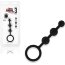 Черные силиконовые анальные бусы Silicone Anal Beads - 14 см. - Черные силиконовые анальные бусы Silicone Anal Beads - 14 см.