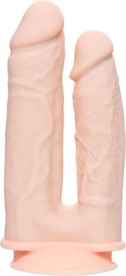 Фаллоимитатор для двойного проникновения Armie H - 19 см.  Цена 9 428 руб. Длина: 19 см. Фаллоимитатор для двойного проникновения сочетает в себе яркость ощущений и невероятную реалистичность. Уникальный внутренний материал позволяет управлять плотностью, гибкостью и даже температурой игрушки. Опустите фаллоимитатор в кипяток на 5-7 минут и на ощупь он станет похож на реальный пенис. Положите в морозилку, и его потрясающая твердость и низкая температура подарят необычные ощущения. Внешний материал - мягкий бархатистый силикон делает проникновение нежным и комфортным. Гладкая нежная головка и рельефные вены обеспечивают дополнительную стимуляцию. В основании мощная присоска, которая позволяет крепить изделие на любой гладкой поверхности. Дерзкий и стильный двойной фаллоимитатор Armie подходит для тех, кто не готов идти на компромиссы и хочет для себя самого лучшего любовника. Рабочая длина - 14,5 и 12,5 см. Диаметр стволов - 3 и 3,8 см. Страна: Китай. Материал: силикон.