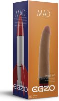 Реалистичный мультискоростной вибратор без мошонки Mad Rocket - 18 см.