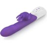 Фиолетовый вибромассажер с клиторальной стимуляцией Clitoral Suction Rabbit - 24,5 см.
