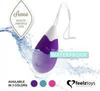 Фиолетовое виброяйцо на радиоуправлении Anna Vibrating Egg Remote