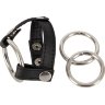 Подхват для мошонки с 3 съемными эрекционными кольцами Leder-Riemen