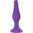 Фиолетовая силиконовая анальная пробка размера L - 12,2 см.  Цена 1 153 руб. - Фиолетовая силиконовая анальная пробка размера L - 12,2 см.