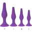 Фиолетовая силиконовая анальная пробка размера L - 12,2 см.  Цена 1 153 руб. - Фиолетовая силиконовая анальная пробка размера L - 12,2 см.