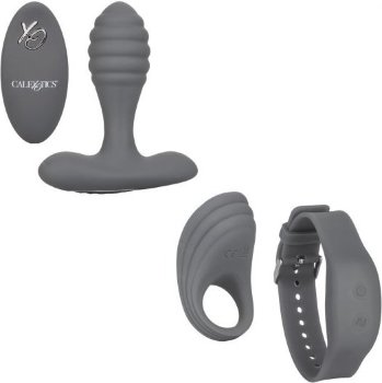 Серый вибронабор Silicone Remote Adventure Set