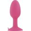 Розовая пробка POPO Pleasure со встроенным вовнутрь стальным шариком - 10,5 см.  Цена 2 689 руб. - Розовая пробка POPO Pleasure со встроенным вовнутрь стальным шариком - 10,5 см.