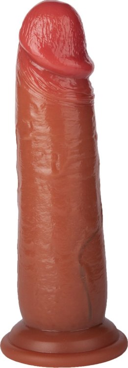 Реалистичный фаллоимитатор без мошонки из двухслойного силикона - 20 см.