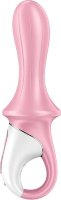 Розовый вибромассажер Air Pump Booty 5+ - 18,1 см.