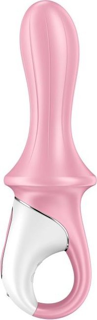 Розовый вибромассажер Air Pump Booty 5+ - 18,1 см.