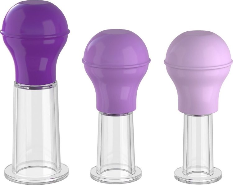 Набор из 3 мини помп-присосок для груди Nipple Enhancer Set