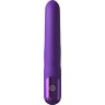 Фиолетовый вибратор-кролик Super Sonix Thruster - 22 см.