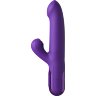 Фиолетовый вибратор-кролик Super Sonix Thruster - 22 см.