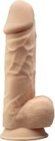 Телесный фаллоимитатор-реалистик на присоске MODEL 4 - 21 см.